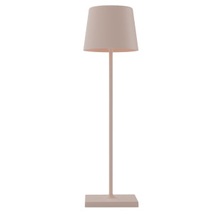 LAMPADA DA TAVOLO 851 RICARICABILE 8XH30CM METALLO TORTORA PALMINA COD. DL-XTD851TT