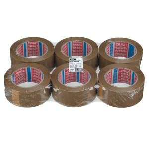 NASTRO ADESIVO DA IMBALLO 132MT X 50MM TESAPACK ECO  STANDARD AVANA TESA COD. 60418-00004-00 CONFEZIONE DA 6