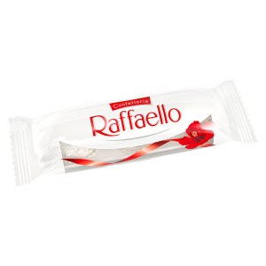 CONFEZIONE DA 3 PRALINE COCCO/MANDORLA RAFFAELLO FERRERO -PRODOTTO STAGIONALE COD. FERA3