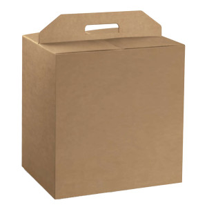 SCATOLA PANETTONE+BOTTIGLIA L330XP250MM H350MM LISCIO AVANA SCOTTON COD. 38536. CONFEZIONE DA 30