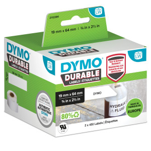 ETICHETTE DURABLE INDUSTRIAL DIM. 19X64MM 450X2 RT MULTIUSO COD. 2112284