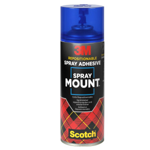 ADESIVO SPRAY 3M MOUNT RIPOSIZIONABILE - TRASPARENTE 400ML COD. 7100296969