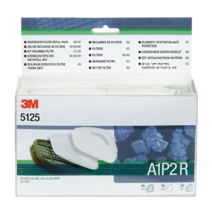 KIT FILTRI ANTIPARTICOLATO A1P2R PER RESPIRATORI SERIE 6000 3M COD. 7000061550
