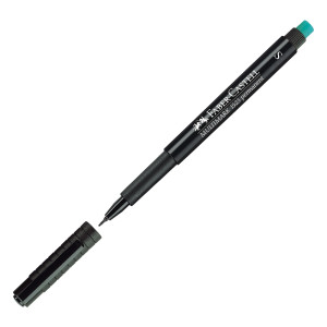 PENNARELLO MULTIMARK NERO 0,4 SUPERFINE FABER-CASTELL COD. 152399 CONFEZIONE DA 10