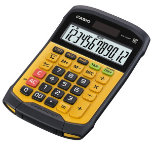 CALCOLATRICE DA TAVOLO WATER PROOF WM-320MT CASIO COD. WM-320MT-W-EC