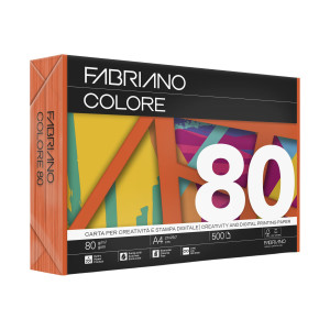 CARTA FABRIANO COLORE A4 80GR 500FG COL.FORTI ARAGOSTA COD. 74421297