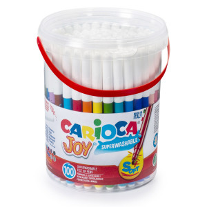 BARATTOLO 100 PENNARELLI FINE JOY COLORI ASSORTITI CARIOCA COD. 43176