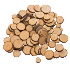 BUSTA 100 FETTINE DI LEGNO NATURALE ART.TT101