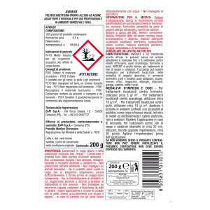 INSETTICIDA IN POLVERE PER INSETTI STRISCIANTI ART.95725