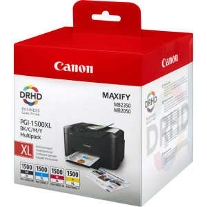 CONF. MULTIPACK CONTIENE N. INK. 1 PGI-1500XL BK-C-M-Y COD. 9182B004