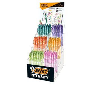 EXPO 102 PZ PENNA SFERA INTENSITY GEL QUICK DRY COLORI ASSORTITI BIC COD. 520818