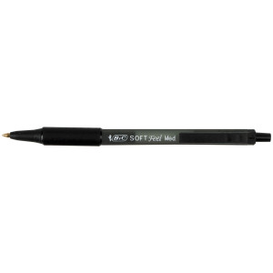 SCATOLA 12 PENNE SFERA SCATTO SOFTFEEL CLIC 1.0MM NERO COD. 837397