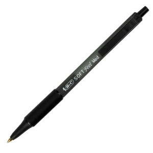 SCATOLA 12 PENNE SFERA SCATTO SOFTFEEL CLIC 1.0MM NERO COD. 837397