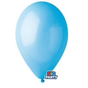 BUSTA 16 PALLONCINI IN LATTICE D26CM CELESTE BIG PARTY COD. 71112