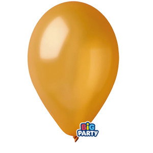 BUSTA 12 PALLONCINI IN LATTICE D26CM METAL ORO BIG PARTY COD. 71126