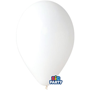 BUSTA 10 PALLONCINI IN LATTICE D30CM BIANCO BIG PARTY COD. 71130