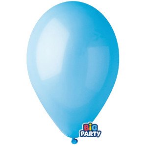 BUSTA 10 PALLONCINI IN LATTICE D30CM CELESTE BIG PARTY COD. 71132