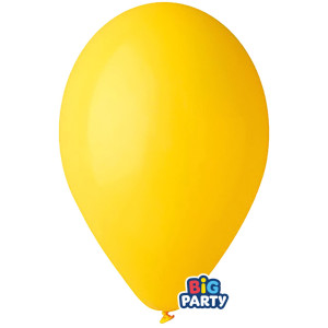 BUSTA 10 PALLONCINI IN LATTICE D30CM GIALLO BIG PARTY COD. 71133