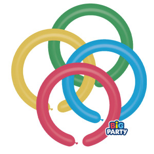 BUSTA 12 PALLONCINI IN LATTICE D5CM MODELLABILI BIG PARTY COD. 71143