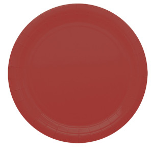 25 PIATTI PIANI D24CM ECOCOLOR BIODEGRADABILE ROSSO INTENSO BIG PARTY COD. 75888