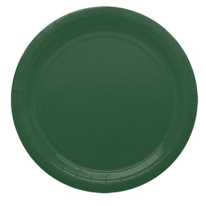 25 PIATTI PIANI D24CM ECOCOLOR BIODEGRADABILE VERDE BOSCO BIG PARTY COD. 75891
