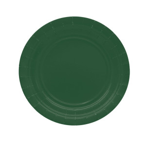 25 PIATTI PIANI D18CM ECOCOLOR BIODEGRADABILE VERDE BOSCO BIG PARTY COD. 75892