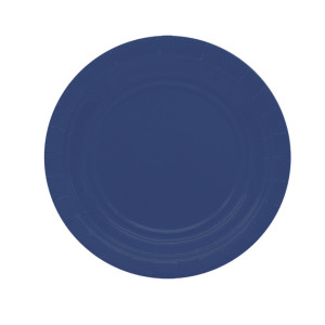 25 PIATTI PIANI D18CM ECOCOLOR BIODEGRADABILE BLU NOTTE BIG PARTY COD. 75895