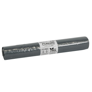 10 SACCHI RIFIUTI PCR 110L 72X110CM 30GR GRIGIO BIO EXTRUSION COD. PCR030G