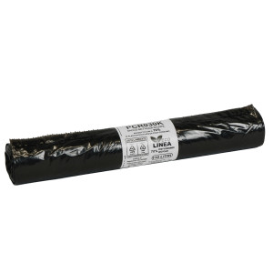 10 SACCHI RIFIUTI PCR 110L 72X110CM 30GR NERO BIO EXTRUSION COD. PCR030K