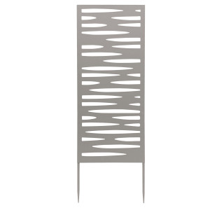 PANNELLO DECORATIVO IN METALLO GRIGIO 30X90CM VERDEMAX COD. 8580