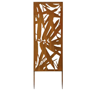 PANNELLO DECORATIVO IN ACCIAIO CORTEN 30X90CM VERDEMAX COD. 8583