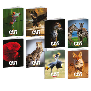 MAXIQUADERNO A4 20FG+1 80GR RIGO DI 3A ANIMAL CUT BLASETTI COD. 9236 CONFEZIONE DA 10