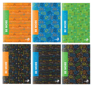 MAXIQUADERNO A4 36FG+2 100GR 1 RIGO BE MORE FLUO BM COD. 0122549 CONFEZIONE DA 10