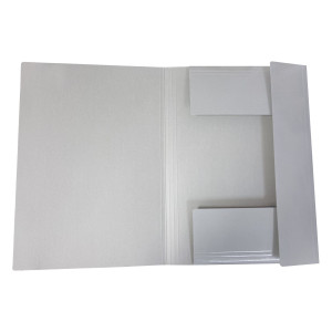 CARTELLINA 3 LEMBI PIATTA CON ELASTICO, F.TO A4 GRIGIO CHIARO BM COD. 0123588 CONFEZIONE DA 10