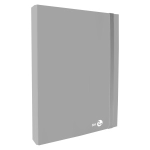 CARTELLA PROGETTO CON ELASTICO DORSO 3 CM, GRIGIO CHIARO BM COD. 0123600