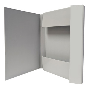 CARTELLA PROGETTO CON ELASTICO DORSO 3 CM, GRIGIO CHIARO BM COD. 0123600