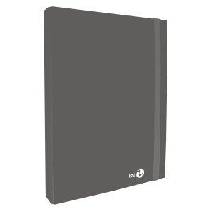 CARTELLA PROGETTO CON ELASTICO DORSO 3 CM, GRIGIO SCURO BM COD. 0123603