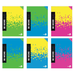 MAXIQUADERNO ALTA FOGLIAZIONE A4 48FG+2 100GR 5MM C/MARGINE BE MORE FLUO BM COD. 0123949 CONFEZIONE DA 10