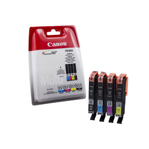 CONF. MULTIPACK CARTUCCIA INCHIOSTRO CLI-551 B/C/M/Y COD. 6509B008