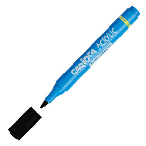 BOX 8 PAINT MARKER ACRILICO PUNTA MAXI NERO CARIOCA COD. 45296/01