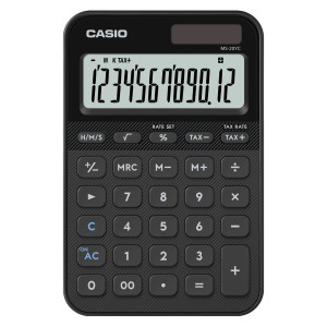 CALCOLATRICE DA TAVOLO MS-20YC NERO CASIO COD. MS-20YC-BK-W-EP