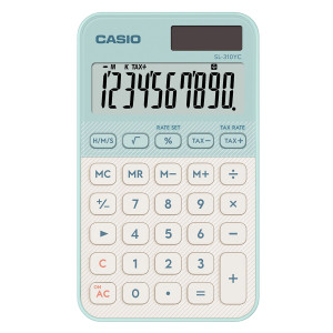 CALCOLATRICE TASCABILE SL-310YC VERDE CASIO COD. SL-310YC-LG-W-EP
