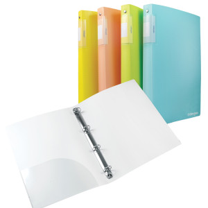RACCOGLITORE SPRING 4 ANELLI DIAM. 30MM IN PP 4 COLORI ASSORTITI COLOROSA COD. 362870 CONFEZIONE DA 12