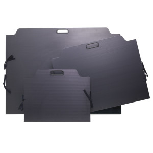 CARTELLA PORTADISEGNI POLIONDA C/MANIGLIA E CHIUSURA A LACCI 50X70CM NERO COLORO COD. 6350700013