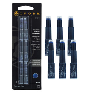 SCATOLA 6 CARTUCCE INCHIOSTRO BLU CROSS COD. E200082