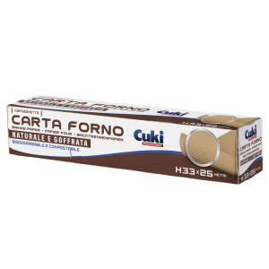 ROTOLO CARTA FORNO GOFFRATA 33CMX25M CUKI PROFESSIONAL COD. 4633025