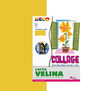 BUSTA DI CARTA VELINA 24FG 50X76CM ORO DECO COD. 05322