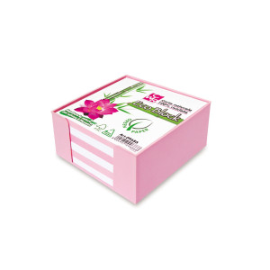 BOX COLORATO C/FOGLIETTI CARTA 100 RICICLATA 10X10X5CM IKONA+ COD. 09686