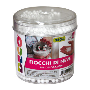 BARATTOLO 350ML PALLINE NEVE IN POLISTIROLO 10958 DECO COD. 10958