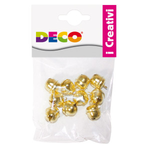 BUSTA 10 SONAGLI DIM. 14,5MM IN METALLO COLOR ORO 11490 DECO COD. 11490